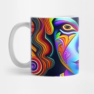 Catgirl DMTfied (16) - Trippy Psychedelic Art Mug